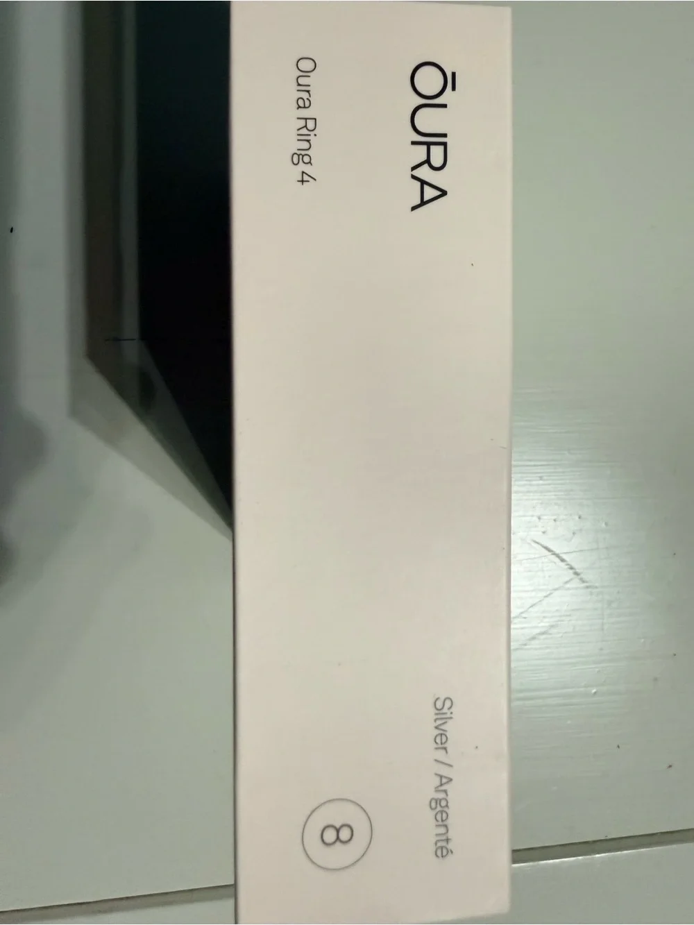Brand New in Box Oura Ring Gen 4 Smart Ring-Silver (Size 8)-Factory Sealed